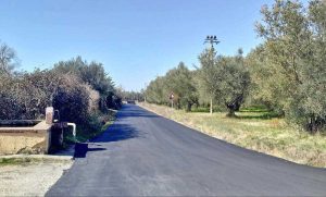 Vetralla - I lavori di asfaltatura in località Dogane