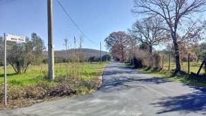 Vetralla - I lavori di asfaltatura in località Dogane