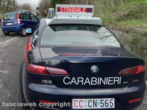 Montefiascone - L'incidente al bivio tra la Cassia e l'Ombrone