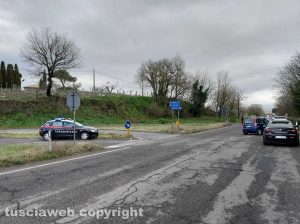 Montefiascone - L'incidente al bivio tra la Cassia e l'Ombrone