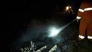 Incendio a Tarquinia - L'intervento dell'Aeopc