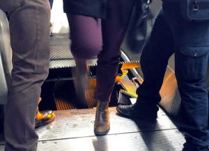 Roma - La scala mobile rotta a Barberini