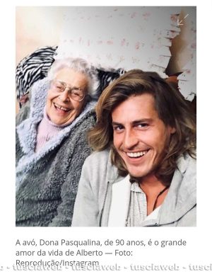 Alberto Mezzetti con nonna Paqualina
