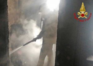 Terni - L'intervento dei vigili del fuoco
