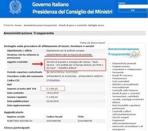 La determina del Ministero per l'acquisto dei libri di Paolo Savona