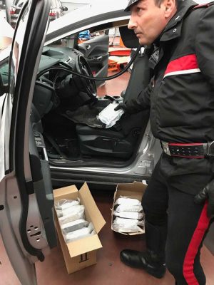 Monte Romano - Carabinieri - Sequestrati 14 chili di cocaina