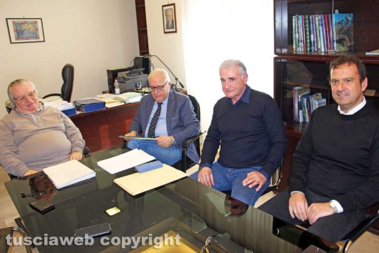 Viterbo - Il commissario Ater Ivan Grazini assieme a Fabrizio Urbani, Roberto Rondelli, Antonio Iezzi