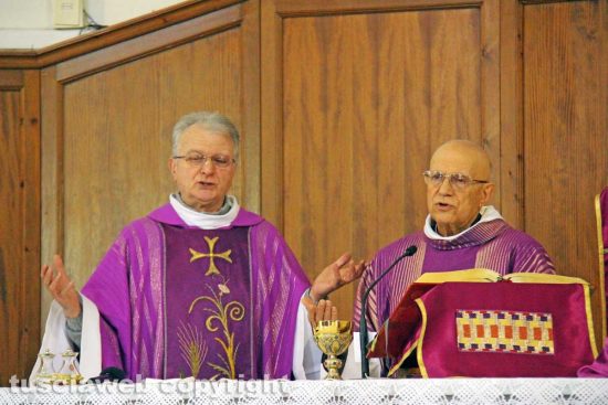 Viterbo - Don Egidio Bongiorni e monsignor Carlo Bellocchio 