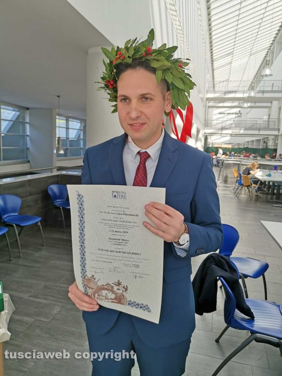 Il neo dottore Marco Serafinelli 