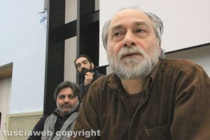 I relatori della lezione sul Sentiero degli osti