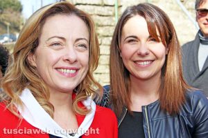 Gradoli - Giorgia Meloni e Claudia Nunzi