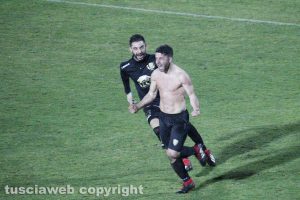 Sport - Calcio - Viterbese - L'esultanza di Mario Pacilli