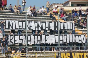 Sport - Calcio - Viterbese - Lo striscione dedicato a Luca Paolella