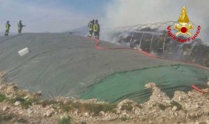 Treviso - L'incendio del capannone agricolo