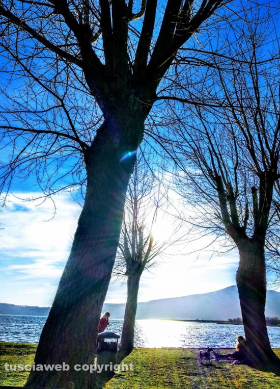 Carbognano - Tramonto sul lago di Vico