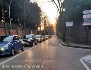 Viterbo - L'incidente in viale Trieste