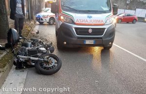 Viterbo - L'incidente in viale Trieste