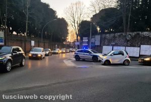 Viterbo - L'incidente in viale Trieste