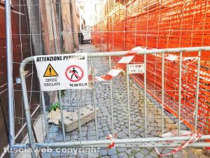 Viterbo - Iniziati i lavori in via La Fontaine
