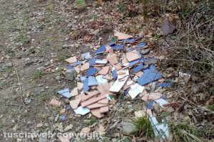 Viterbo - I rifiuti all'Arcionello