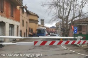 Bagnaia - Il passaggio a livello di viale Fiume