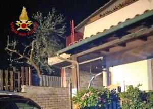 Frascati - Esplosione in una villa