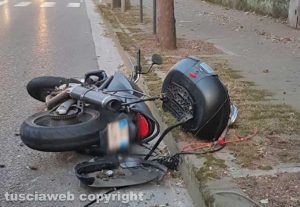 Viterbo - L'incidente in viale Trieste