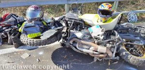 Viterbo - L'incidente sulla Cassia Cimina