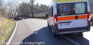 Viterbo - L'incidente sulla Cassia Cimina