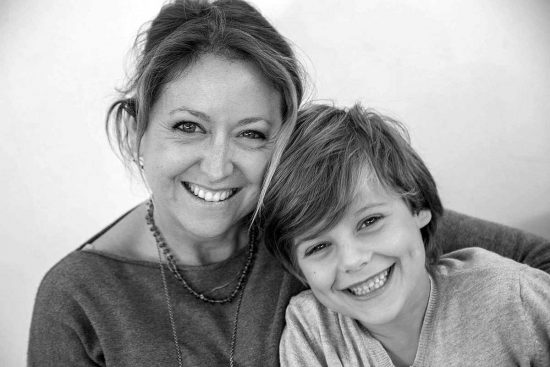 Riccardo Antonaci con la madre  Grazia Cannito 