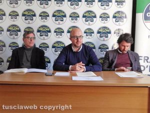 L'incontro nella sede del gruppo consiliare di Fratelli d’Italia Viterbo