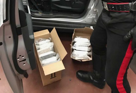 Operazione Eurojust - La cocaina sequestrata a Monte Romano