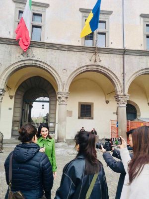 I turisti cinesi a Viterbo