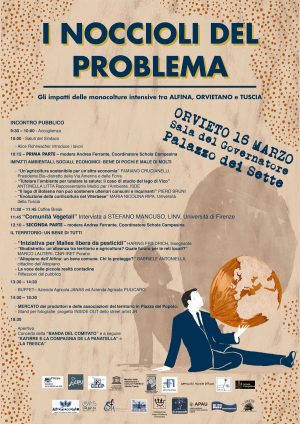 I noccioli del problema - La locandina dell'incontro