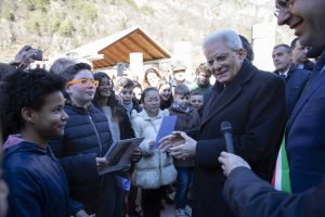 Belluno - Sergio Mattarella rende omaggio alle vittime del Vajont