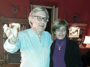 Vittorio Sgarbi e Candida Pittoritto