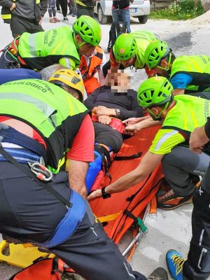 Rieti - Escursionista infortunato a Cantalice - L'intervento del soccorso alpino