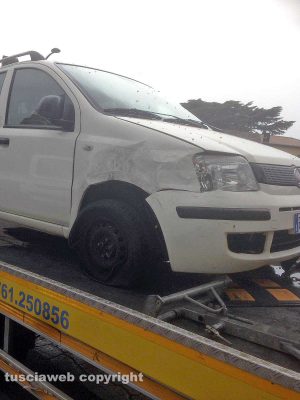 Viterbo - L'incidente in viale Raniero Capocci