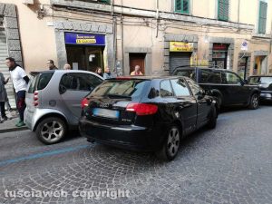 Lo schianto dell'Audi sfrenata in via Cavour