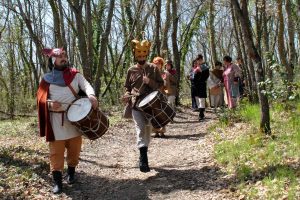 Soriano nel Cimino - Visita con gli spadaccini nel sito archeologico di Corviano