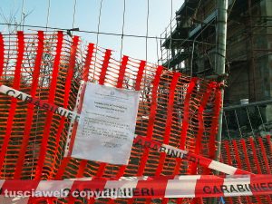 Montefiascone – Il cantiere sequestrato in via Bertina