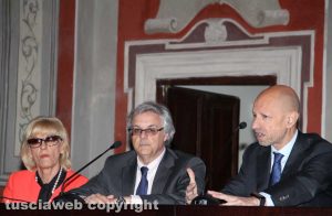 Università della Tuscia - Gabriella Sarracco, Marco Lazzari e il rettore Alessandro Ruggieri