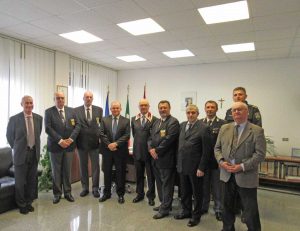 La sezione Anps con il questore Macera