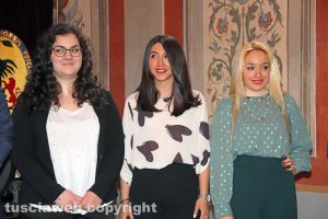 Viterbo - Premio "Viterbo che studia" - Le studentesse del liceo Mariano Buratti