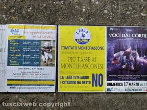 Montefiascone - I manifesti della Lega