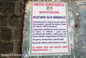 Motefiascone - Il manifesto del Pd