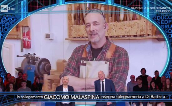 Giacomo Malaspina insegnante di Alessandro Di Battista su Rai3