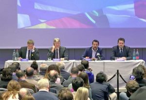 Europee - Matteo Salvini alla Convention di Milano