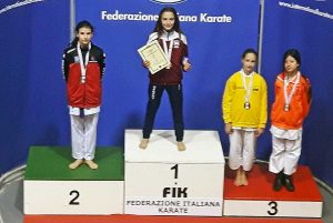 Sport - Campionati italiani di karate - Al centro: Gaia Della Torre
