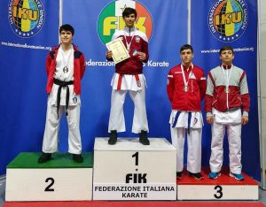 Sport - Campionati italiani di karate - Al centro: Catalin Lencses